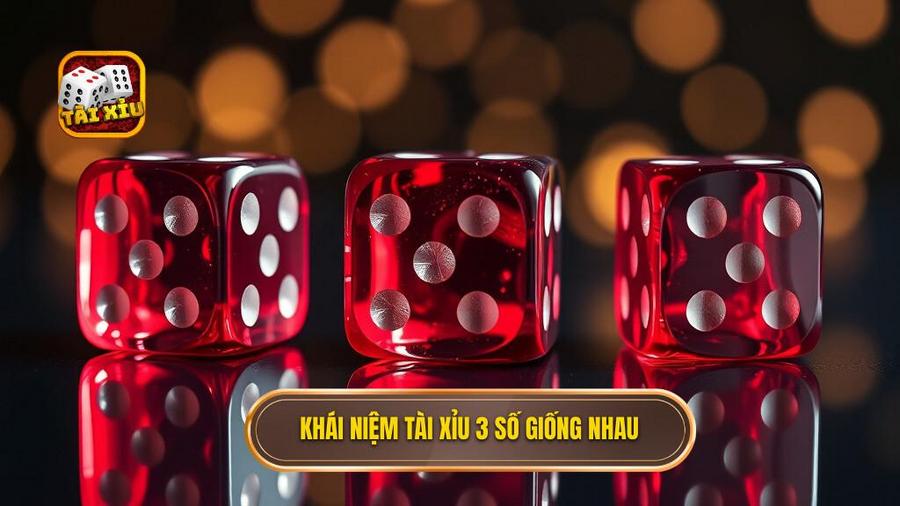1. Khái niệm tài xỉu 3 số giống nhau